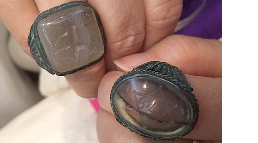 淡路島で発見されたユダヤ指輪